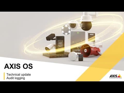 Audit logging in AXIS OS