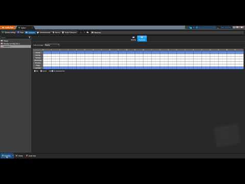 How to create a schedule in Config Tool